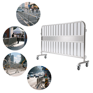 Barandilla de caballo de hierro de acero inoxidable, gran oferta, rejilla de barrera galvanizada, valla de barrera de tráfico de malla, barandilla de caballo de hierro - Product Image 3