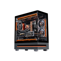 Nouveau Boîtier PC Gaming ATX, Tour d'ordinateur, Boîtier CPU, Boîtier Gaming pour PC, avec éclairage RGB, Boîtiers et Tours pour PC de jeu