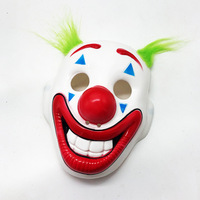 Nouvelle perruque d'Halloween et masque de clown effrayant, accessoires de fête cosplay, accessoires de performance classiques en plastique