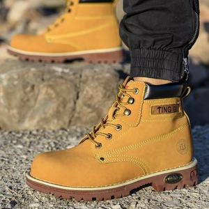 Botas Retro de Hombre de Caña Alta para Otoño e Invierno, Resistentes a las Manchas, con Cremallera y Suela Antideslizante, Calzado de Trabajo - Venta Directa de Fábrica - Product Image 4