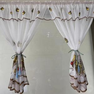 100% poliestere colorato all'ingrosso finestra <span class=keywords><strong>cucina</strong></span> tenda pronto - Product Image 5