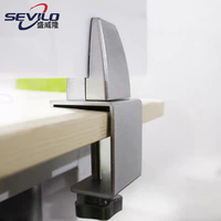 SEVILO SWL.1241-A1 Cloisons de séparation de bureau en alliage d'aluminium, support à pince résistant à la corrosion, peinture multicolore