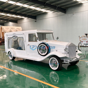 Custom Electric Modern Classic Funeral Hearses Limousines Coffin Hearse Carriage Funeral Service Car for Sale - Product Image 1