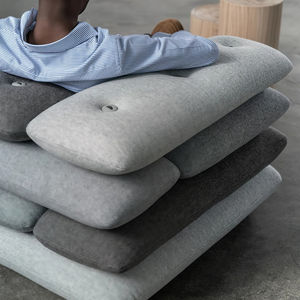 Canapé de luxe italien en velours, tissu brique, canapés de salon, canapés modulaires modernes au sol, ensembles de canapés incurvés pour hôtel - Product Image 5