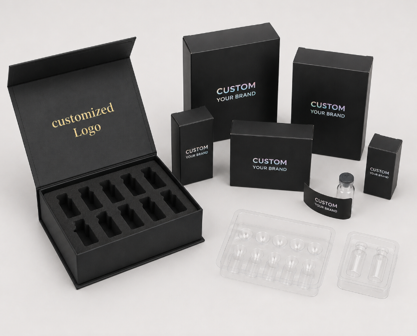 Simple Packaging Design Label Easy Tear Custom Design Tamper Proof Printed Foil Stamping Spot ...