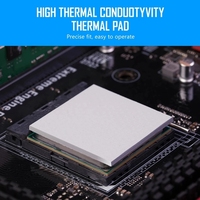 Coussinets droits thermiques 400 Gelid, personnalisés, 12.8 w/m.k, 0.75mm, 2mm, transfert thermique, tampon en Silicone, refroidissement électrique, feuille Gpu, Cpu