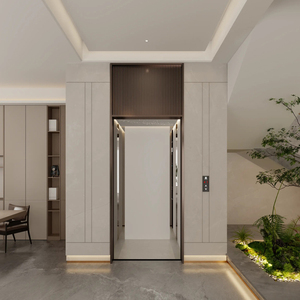 Ascenseur de villa moderne autonome sans engrenages ni shaft, à traction en aluminium, pour 4 personnes, résidentiel, en PVC, pour hôtels et appartements - Product Image 6