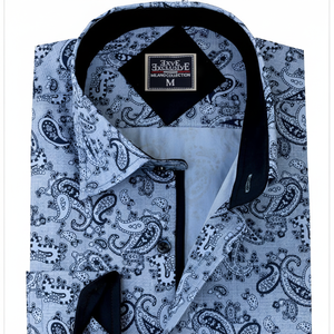Camisas de Vestir de Primavera para Hombre, Talla Grande, 100% Algodón, Color Azul - Product Image 2
