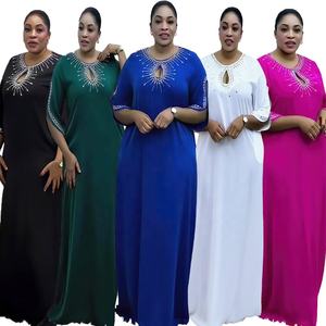 <span class=keywords><strong>Berserk</strong></span> Robe Africaine Avec Foulard Rhinestone Decoración Batas <span class=keywords><strong>De</strong></span> Demoiselle Africaine Tela <span class=keywords><strong>De</strong></span> Yute Africano Pavo Vestidos - Product Image 6