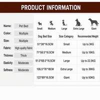Lit pour chien orthopédique moderne en mousse alvéolée, grand format, avec housse amovible lavable, antidérapant, luxueux et imperméable, pour chiens de taille moyenne - Vente en gros