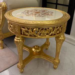 Fauteuil d'appoint de luxe neoclassique Empire avec tête de lion sculptée, doré, dossier haut, jacquard rayé, pour salon, manoir, club - Product Image 3