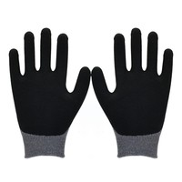 Gants de travail anti-coupure EN388 Niveau B, calibre 18, avec paume enduite de nitrile sablé, motif sel et poivre, vente en gros