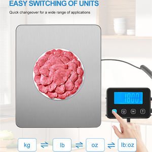 고정밀 USB 충전식 스테인레스 스틸 200kg 바닥 기계 계량 소포 스케일 디지털 스케일 플랫폼 - Product Image 5