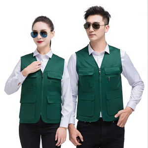 Chaleco de poliéster con logotipo personalizado para hombre, chaleco de pescador impermeable para senderismo al aire libre, Chaleco de trabajo de seguridad al por mayor - Product Image 2