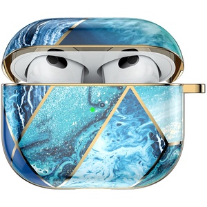 Funda de lujo para AirPod Pro <span class=keywords><strong>3</strong></span> <span class=keywords><strong>Gen</strong></span>, cubierta de lujo, diseño de mármol dorado galvanizado, Ready St, <span class=keywords><strong>2022</strong></span> - Product Image 3