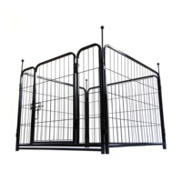 Enclos d'exercice pliable à 4 panneaux pour lapins, avec fond imperméable, pour intérieur et extérieur, clôture pour petits animaux, chiens, lapins et chatons