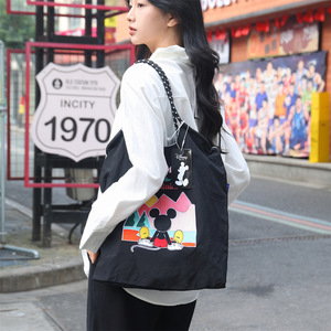 <span class=keywords><strong>Borsa</strong></span> Tote in Nylon Ricamata Autentica per Influencer, Trendy, Eco-Friendly, Versatile, Casual, da Donna - Product Image 4