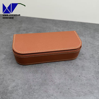 Nouvel Arrivage : Étui à Lunettes en Cuir PU Grain Mouton Fait Main, Boîte Cadeau Rétro Magnétique pour Lunettes de Soleil, Étui Portable en Cuir
