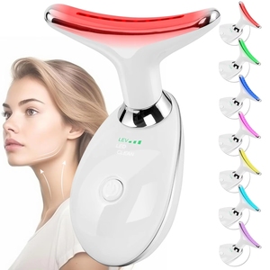 Mặt và cổ Thiết bị nâng 7LED Photon hình chữ V đa chức năng cổ nâng mặt Massager cầm tay nhà vẻ đẹp thiết bị - Product Image 1