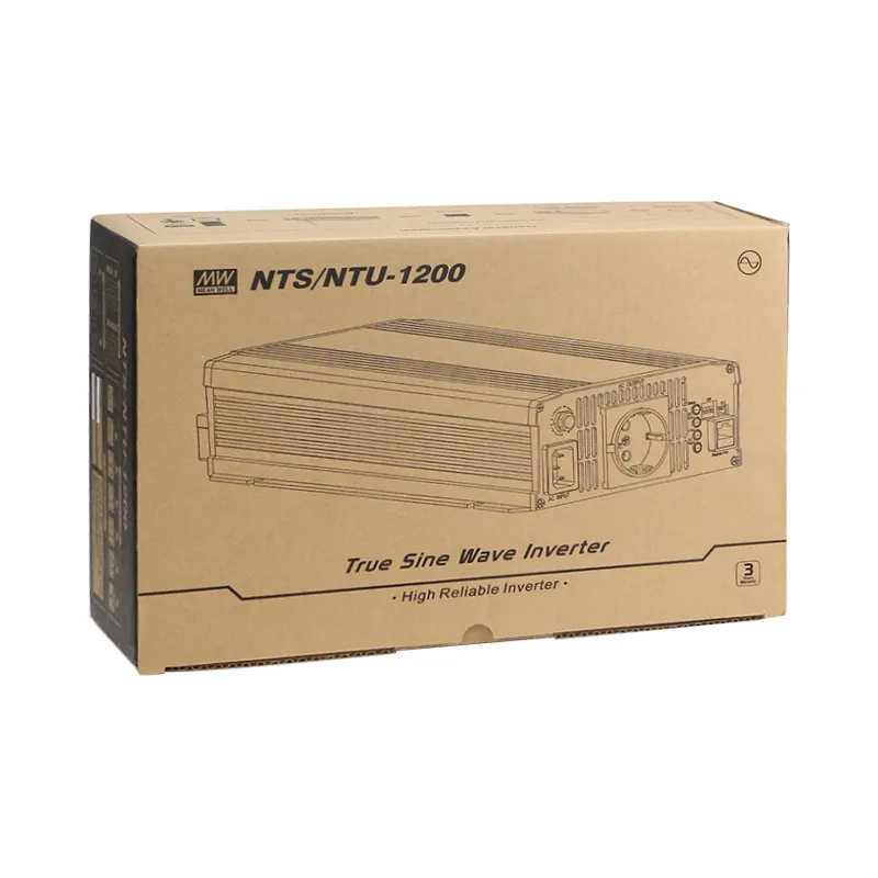 NTS-1200-224 Mean Well, 1200W, 24VDC hingga 200-240VAC remote control inverter gelombang sinus murni