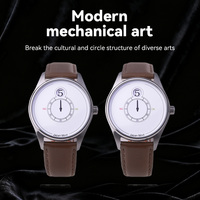 Montre personnalisée à pointeur d'heure sautant radiocommandée, mouvement japonais, chronométrage atomique automatique, étanche, en acier inoxydable