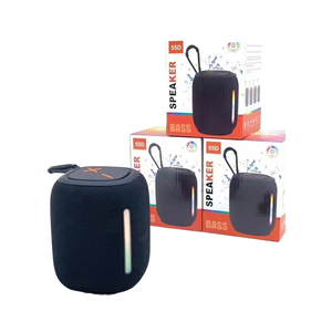 Haut-parleur sans fil portable OEM ODM avec logo personnalisé, lumière LED, mini design en tissu, compatible ordinateur, pour une mobilité aisée - Product Image 2