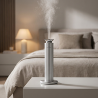 Diffuseur d'arômes intelligent en alliage d'aluminium, alimenté par USB, capacité de 100 ml, fonctionnement silencieux (35 dB), forte production de brume, télécommande complète