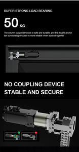 Fenêtres électriques intelligentes à levage motorisé, style à ouverture battante, cadre en alliage d'aluminium, verre trempé, sécurité pour villa et maison - Product Image 6