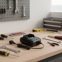 Le chargeur de batterie pour outils électriques peut être personnalisé avec plusieurs options d'alimentation, adapté à un usage domestique