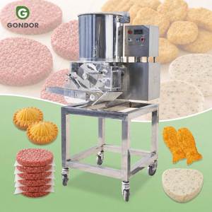 Máquina Automática <span class=keywords><strong>de</strong></span> Fácil Operación para Hacer Chuletas, <span class=keywords><strong>Hamburguesas</strong></span>, Nuggets <span class=keywords><strong>de</strong></span> Pollo, Nuggets <span class=keywords><strong>de</strong></span> Res Congelados y Formar <span class=keywords><strong>Hamburguesas</strong></span> - Product Image 1