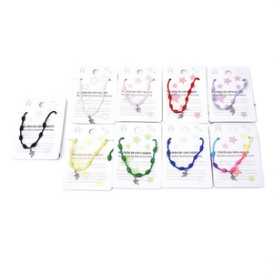 Stainless Steel Beaded Bracelet Seven Star Knot Design Unisex Casual Sporty Style 12Pcs <b>Set</b> - Product Image 2