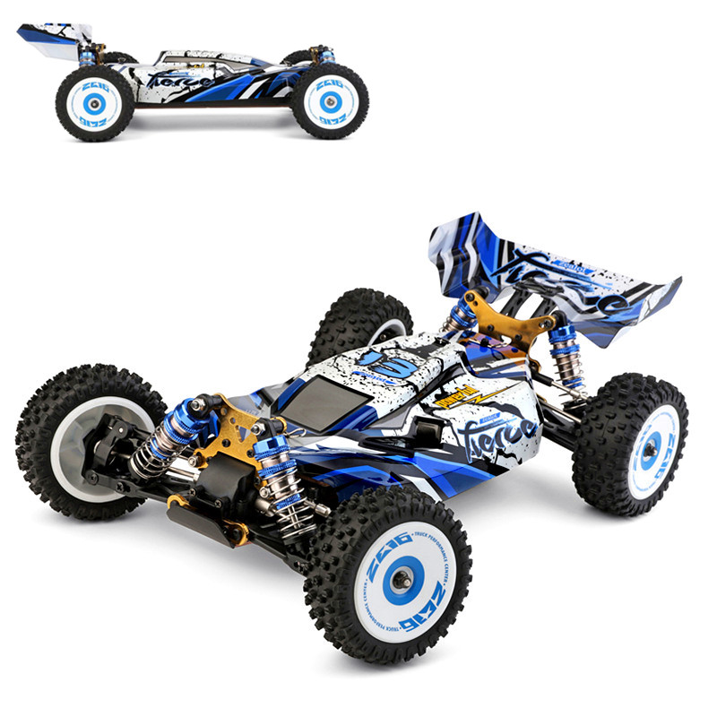 Wltoys 124007 2.4G 드리프트 RC 자동차 4WD 전기 75 km/h 모든 금속 RC 자동차 고속 오프로드 도로 rc 브러시리스 모터와 성인을위한