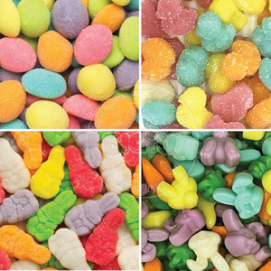Fabricante, venta al por mayor, caramelos de goma a granel, contenido de jugo 50%, aperitivos de goma con sabor afrutado de cristal, dulces Halal para niños - Product Image 1