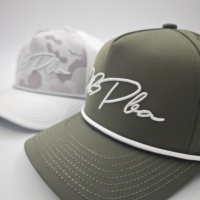 Casquette de golf imperméable à 5 panneaux Under Ground Culture Oxford Sporty, logo brodé personnalisé, faible MOQ, OEM, perforations laser