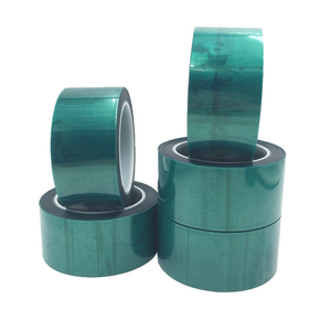 <span class=keywords><strong>Haute</strong></span> Température En <span class=keywords><strong>Silicone</strong></span> Vert Simple Enduit Épissage De Masquage de Polyester D'ANIMAL FAMILIER DE Ruban - Product Image 2