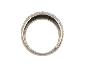 Bague en laiton plaqué or blanc et rose 18 carats pour femme, bijoux de mariage, de fiançailles, cadeau - Product Image 5