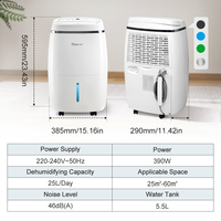 Déshumidificateur d'air portable commercial 25L/jour pour bureau - Offre spéciale