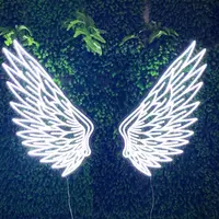 Insegne al Neon classiche grandi della luce al Neon dell'ala di angelo per le insegne al Neon di Logo principali su ordinazione delle ali di angelo domestiche