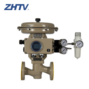 SAMSON 3241 Van cầu và bộ truyền động khí nén 3271 3730-3 định vị van điều tiết áp suất thấp - Product Image 1