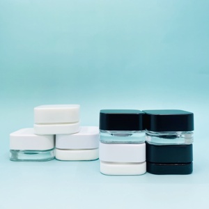 Frascos de Vidrio Blanco Grueso de 5 ml con Tapas de Plástico Blanco a Prueba de Niños, Contenedor de Almacenamiento para Aceite, Cera, Bálsamo Labial, Cosméticos - Product Image 4