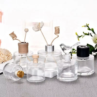 Etiquettes Personnelles Cubiques Personnalisées Huiles Hautement Concentrées 150ml Bouteille en Verre Transparent Noir Diffuseur de Roseau Senteurs de Lavande Rose
