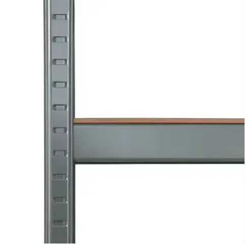 Estante y estantes sin pernos de Metal ajustable de alta calidad de 5 niveles, almacenamiento de almacén, estante de Metal de servicio medio