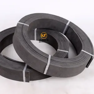 Rouleau de garniture de frein moulé flexible à base de caoutchouc prix usine garniture de frein noire en rouleaux