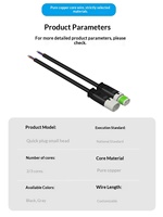 Connecteur étanche IP67 pour écran de vélo électrique, prix usine, 300V 6A 10A, prise à jointement, 2P 3P 4P 5P en option, mâle femelle