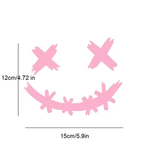 Demone sorridente viso decalcomania casco <span class=keywords><strong>moto</strong></span> impermeabile Laser riflettente adesivo Auto decorazione carrozzeria - Product Image 5