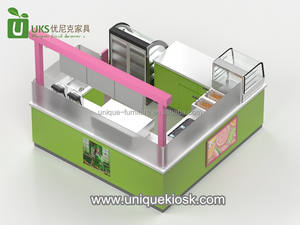 Vendita calda verde succo di chiosco e succo di frutta fresca bar chiosco in centro commerciale - Product Image 4