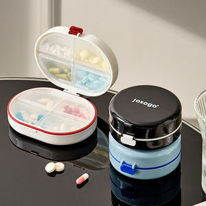 JUXINDA Boîte à pilules portable, étanche, mini boîte de rangement pour médicaments, boîte de reconditionnement de médicaments pour 7 jours par semaine - Product Image 2