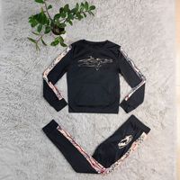 S-2XL Designer Vêtements Élégant Gym Outfit Noir Créateur Femmes Vélo Survêtement Vêtements Décontractés Haute Qualité Sport Ensemble