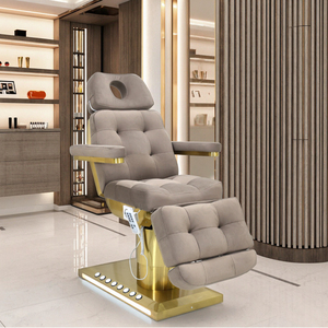 Cama Facial Eléctrica Ajustable de Lujo Moderna con Vibración, Tapizada en Cuero Sintético, Mesa de Masaje para Salón de Belleza, Hotel, Sala de Estar - Product Image 3