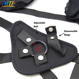 Lace Bondage Strapon <strong>Dildo</strong> <strong>Pants</strong> With O-ring Adjustable Corset Style Harness Lesbian Sex Toy - Product Image 6